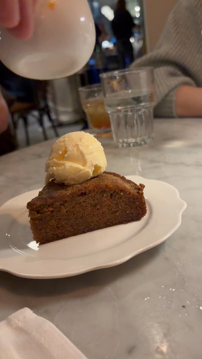 La Fête - Carrot cake in caramel sauce - Wine Bars Near Me - Birmingham, Alabama
