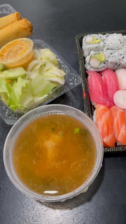 Koiyama - Regular Sushi (nigiri) dinner meal that comes with miso soup and salad. VERY good. They offer a lunch version as well. - Sushi Bars Near Me - Forney, Texas
