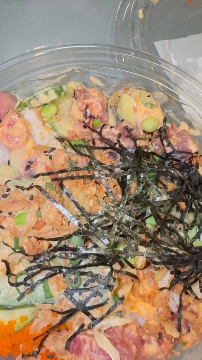 Pokeworks - Spicy Ahi with extra spicy edamame - Poke Near Me - Richardson, Texas