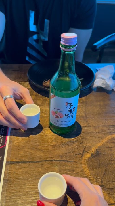 Yeon-Gil Seafood & Kababs - We got lychee sake as well. - Barbeque Near Me - Frisco, Texas