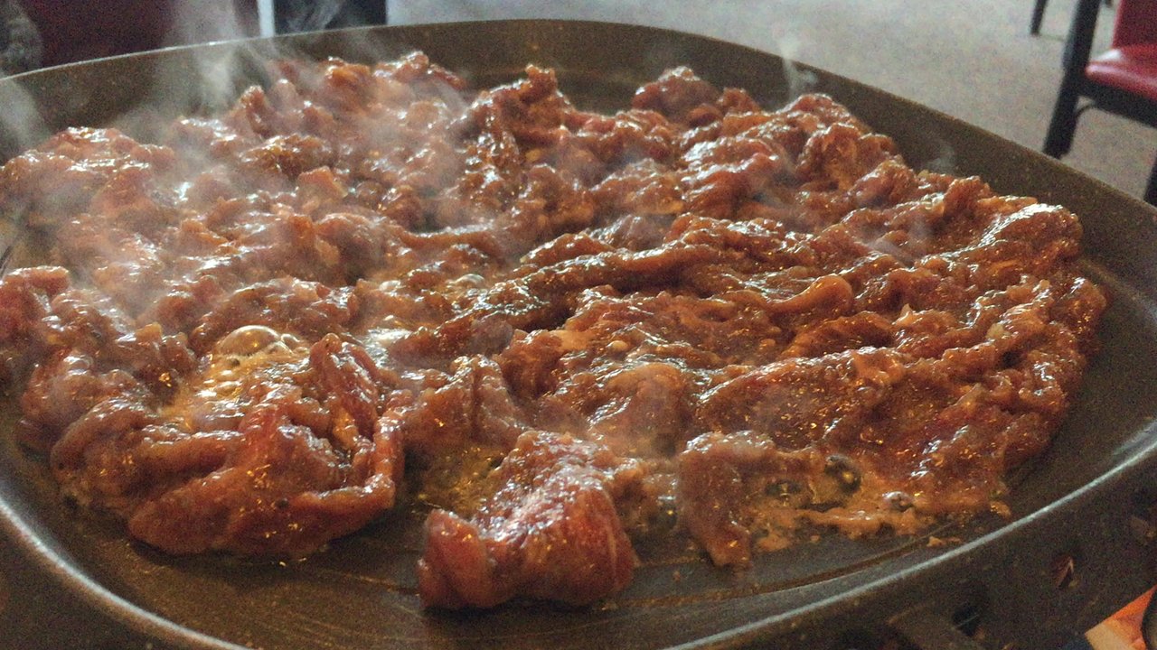 Korea Garden - Bulgogi beef on the grill - Korean Near Me - Omaha, Nebraska
