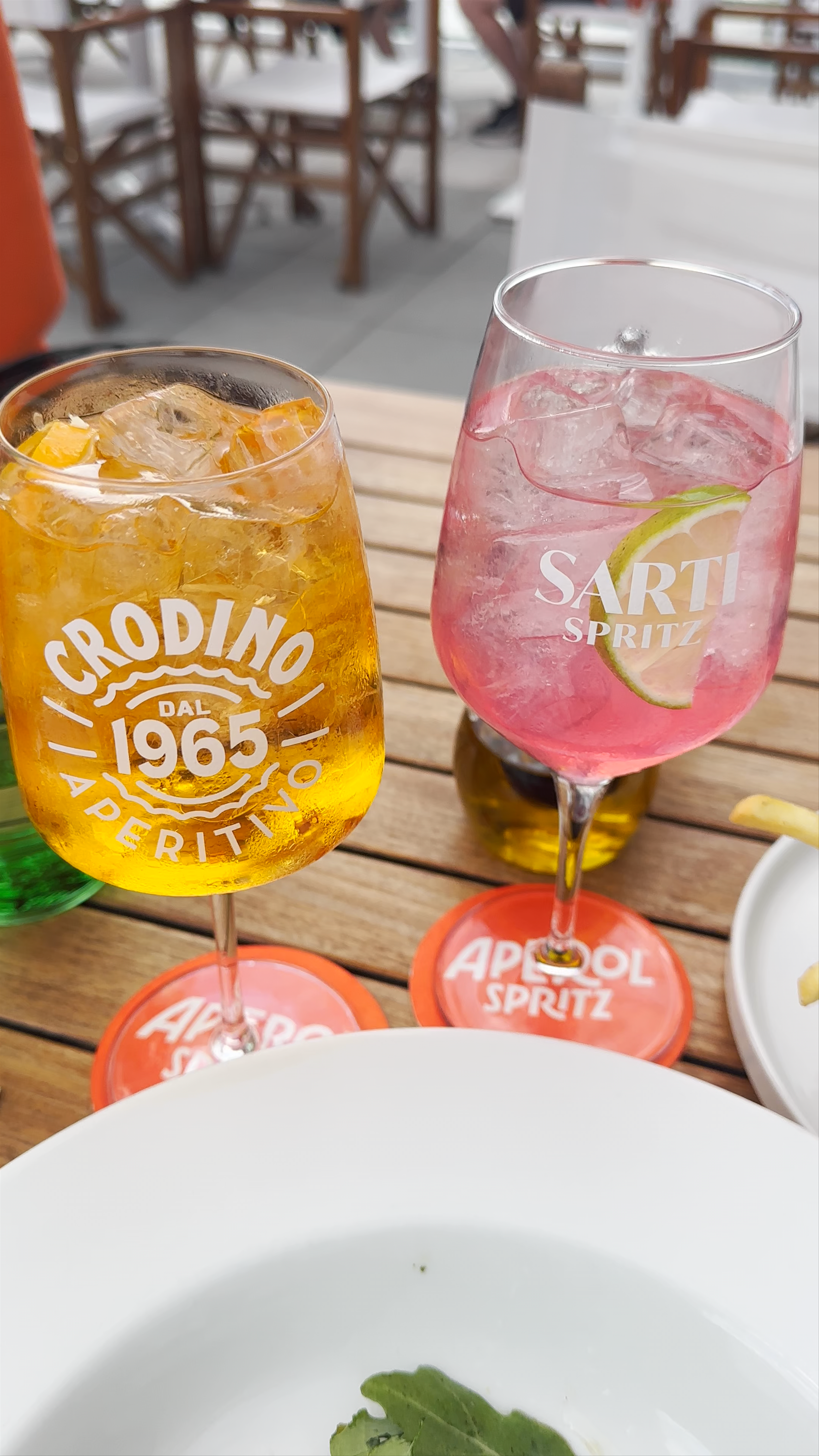 Aperol Spritz terrace Mánes Praha