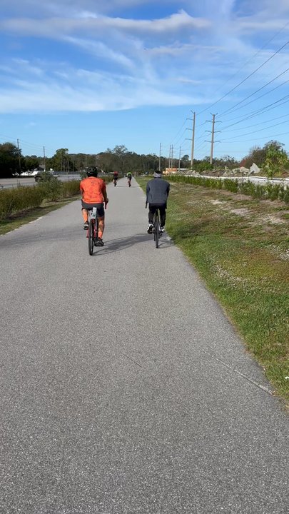 Cross Seminole Trail - Riding with the homies, about 7 miles into the trail - Hiking Near Me - Winter Springs, Florida
