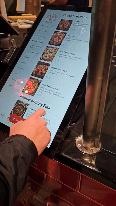 Curry N Crust - Menu- order kiosk - Pizza Near Me - Tempe, Arizona
