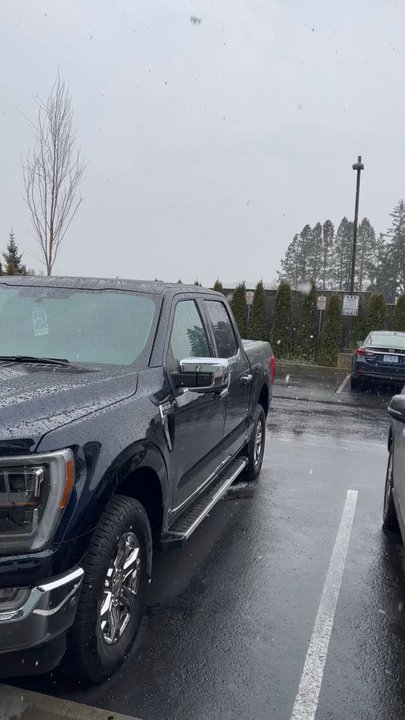 Blue Pine Grill - Enjoying the snowfall at Blue Pine Grill - Bars Near Me - Gresham, Oregon