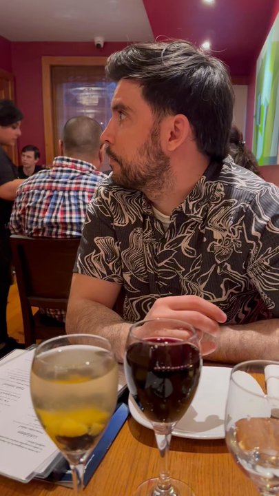 Moya - Inside the restaurant, admiring the art. - New American Near Me - Jim Thorpe, Pennsylvania