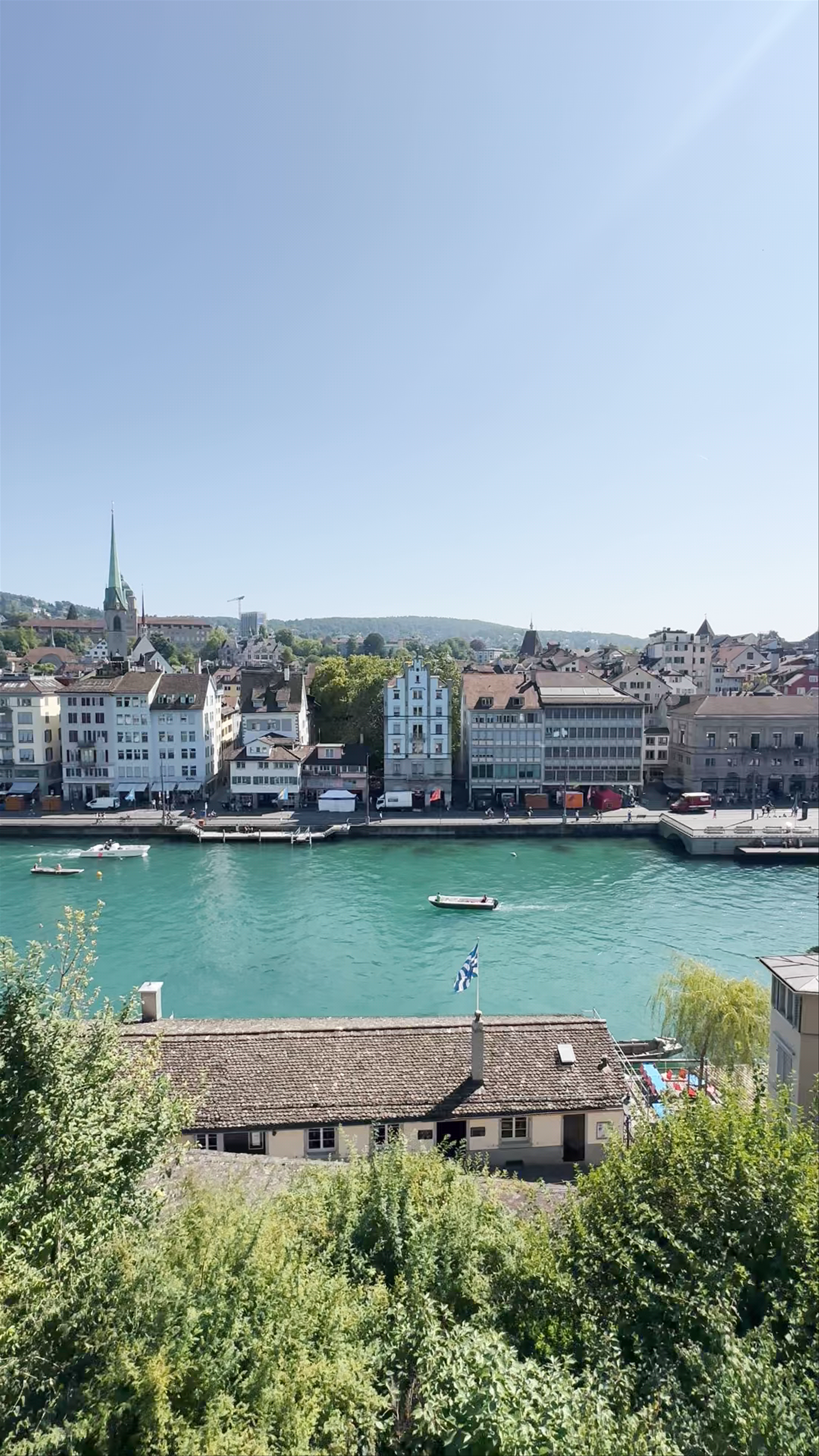 Panoramic View from Lindenhof, Zürich - A Serene Urban Escape