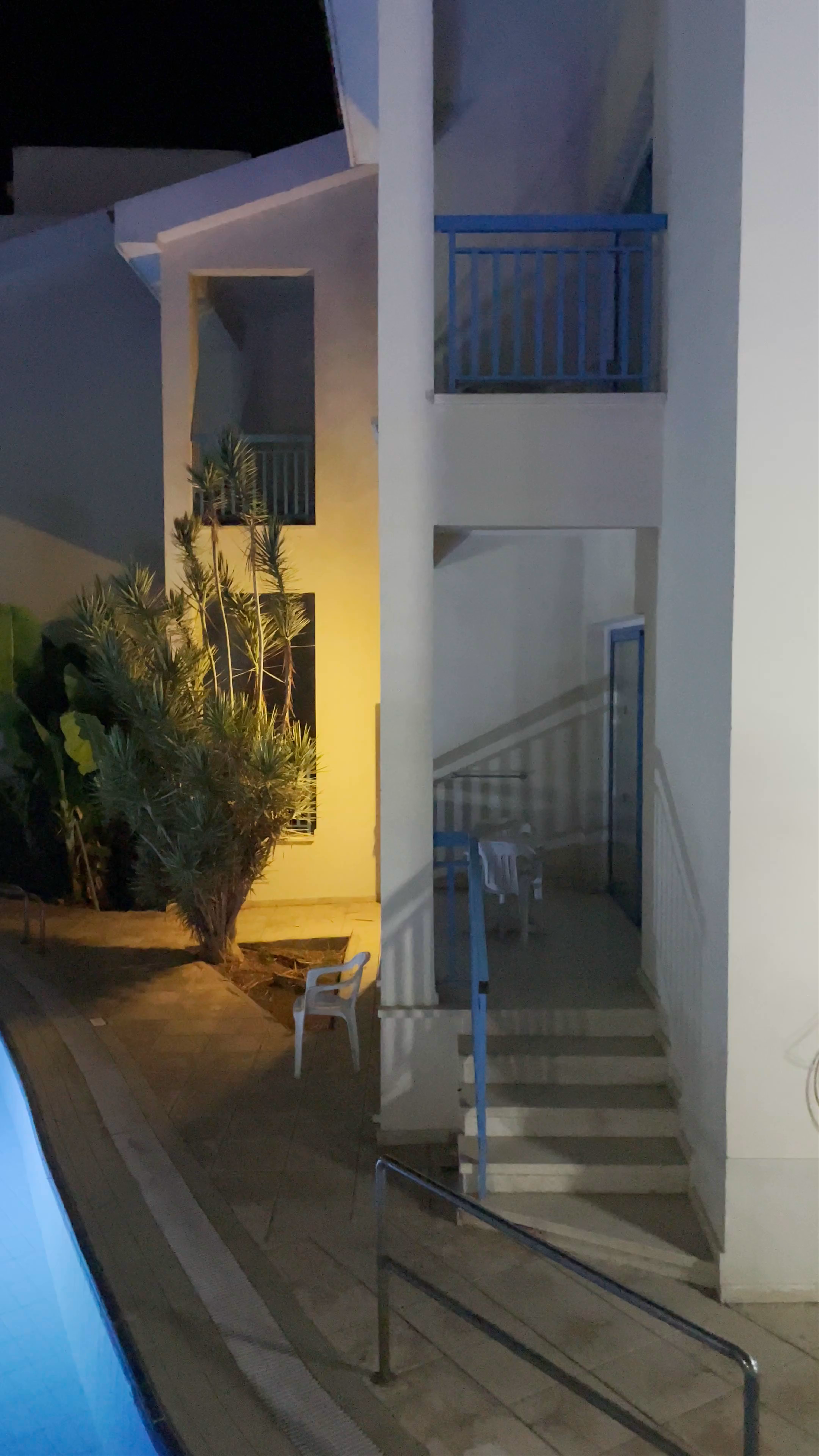 Nighttime Serenity at Kissos Hotel Pool, Pafos, Cyprus