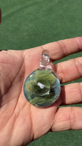 Preview pic of Slime Glass 710 Galaxy Opal Pendant