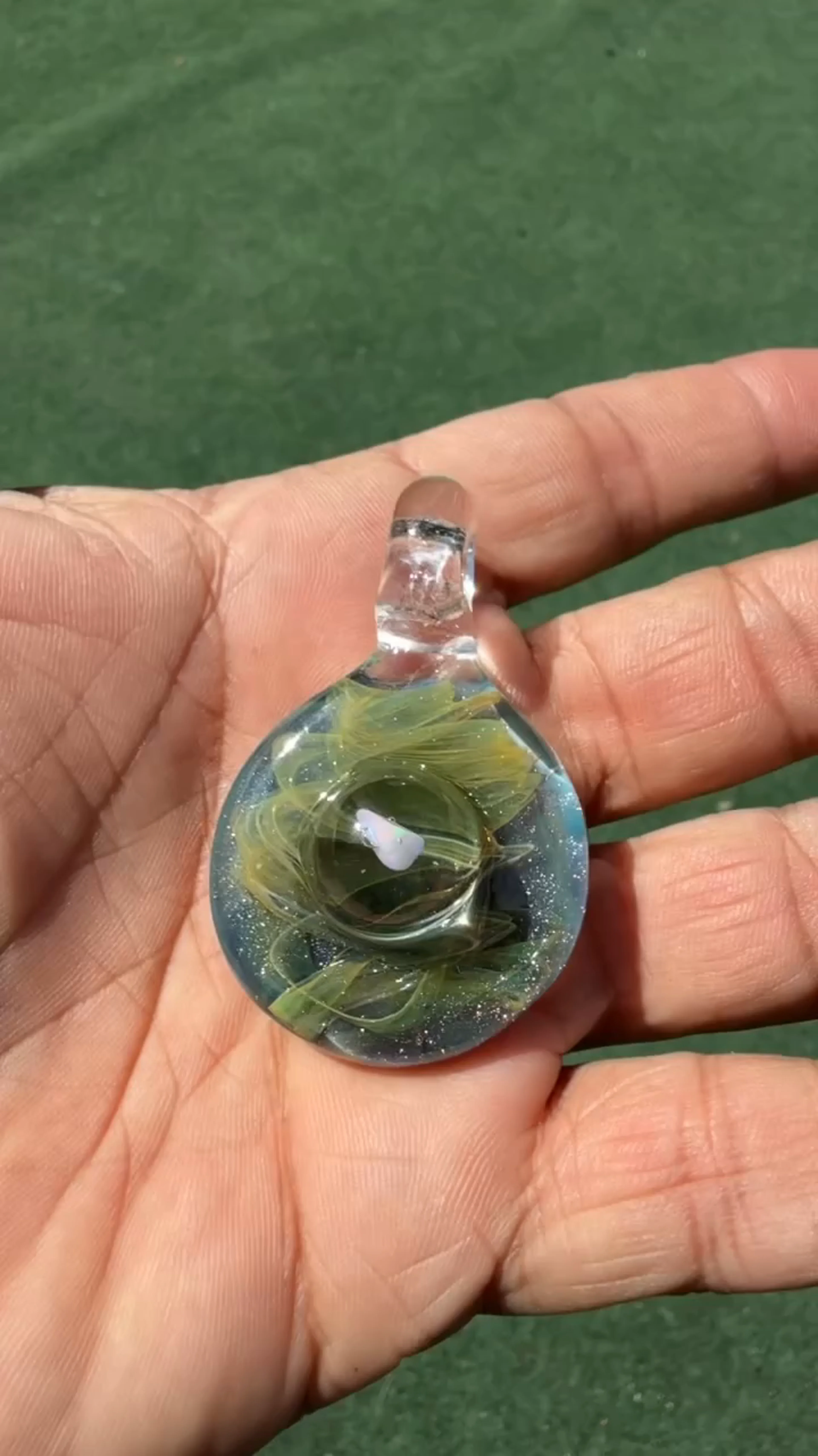 Preview pic of Slime Glass 710 Galaxy Opal Pendant