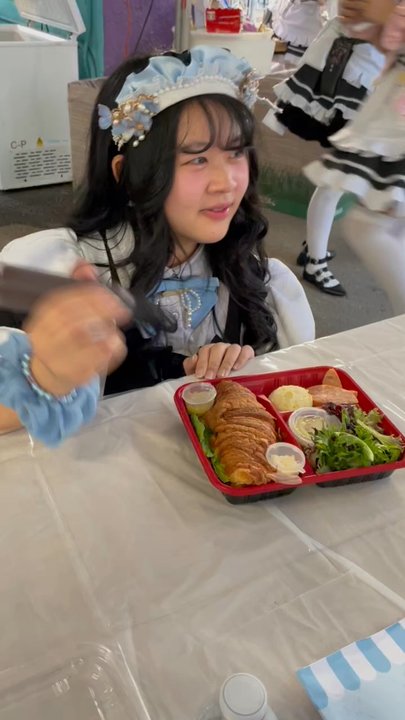 ANIME Impulse - Maid Jia doing a chocolate deco on bento... - Festivals Near Me - Pomona, California
