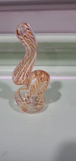 Preview pic of Woven Amber and White Bubbler