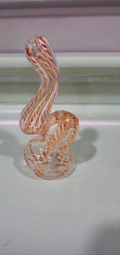 Preview pic of Woven Amber and White Bubbler