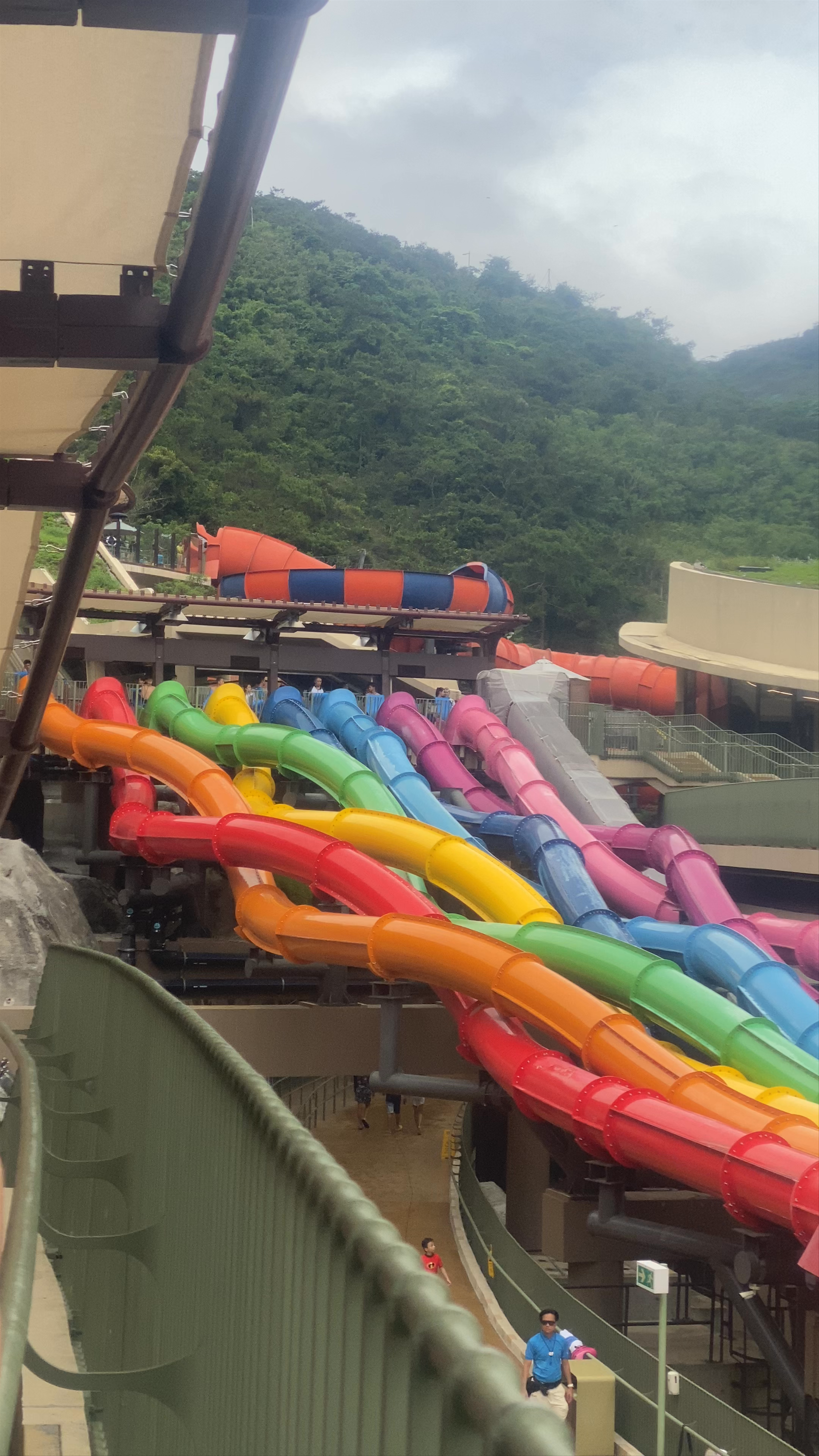 Water World Ocean Park Hong Kong: Thrilling Rainbow Water Slides Adventure