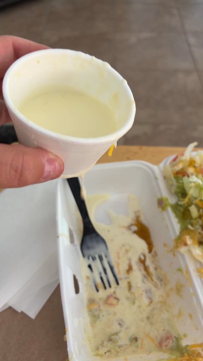 Rosie's Taco Shop - At least it's white cheese this time but maybe with bucked of water to make it last!!! - Fast Food Near Me - Gilbert, Arizona