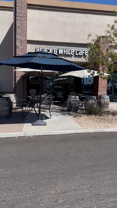 Black and White Cafe - Entrance - Coffee Roasteries Near Me - Glendale, Arizona