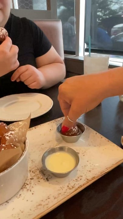 First Watch - The warm caramel for the pumpkin spice donut holes! - Breakfast & Brunch Near Me - Glendale, Arizona