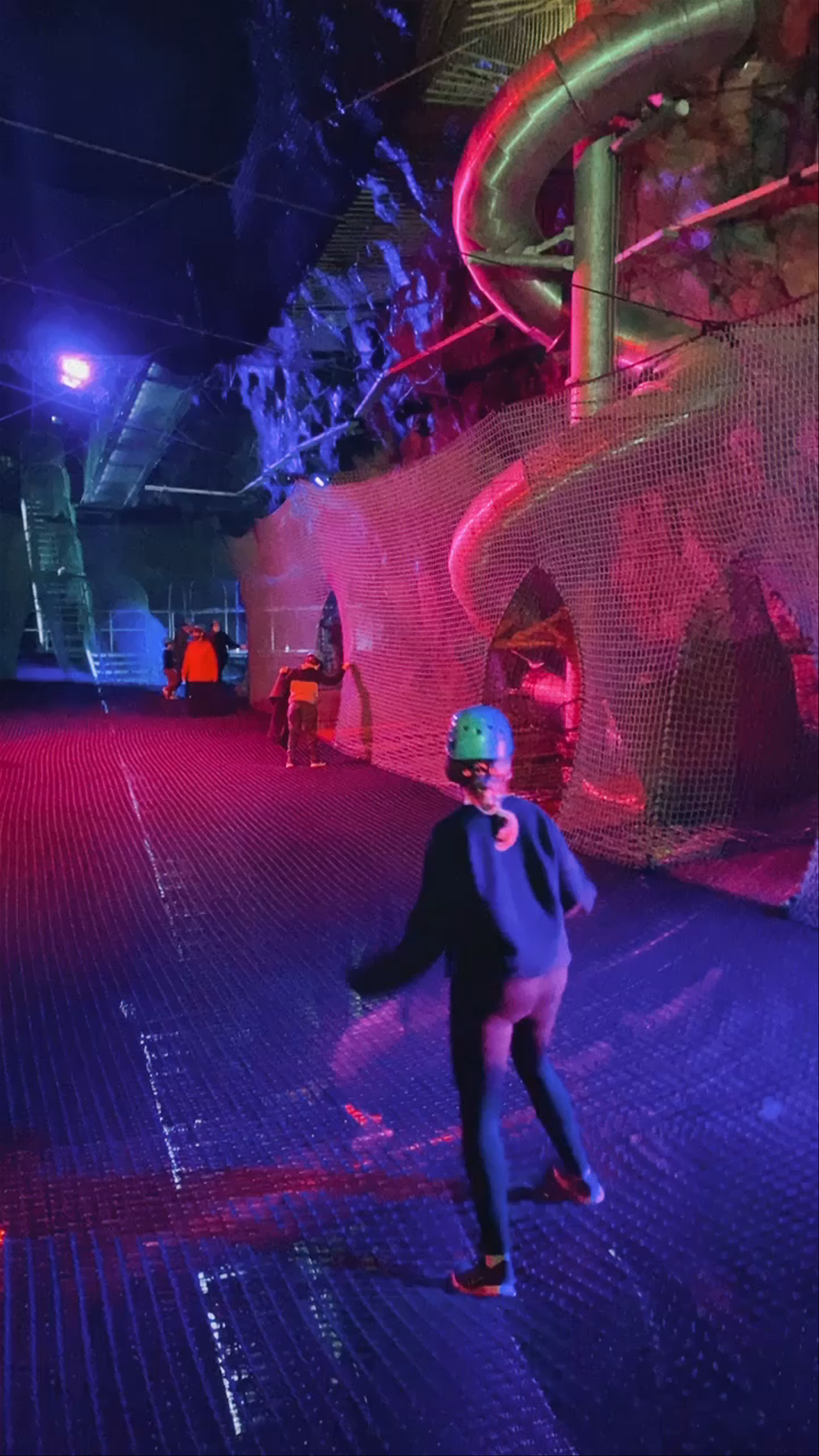 Bounce Below at Zip World Slate Caverns