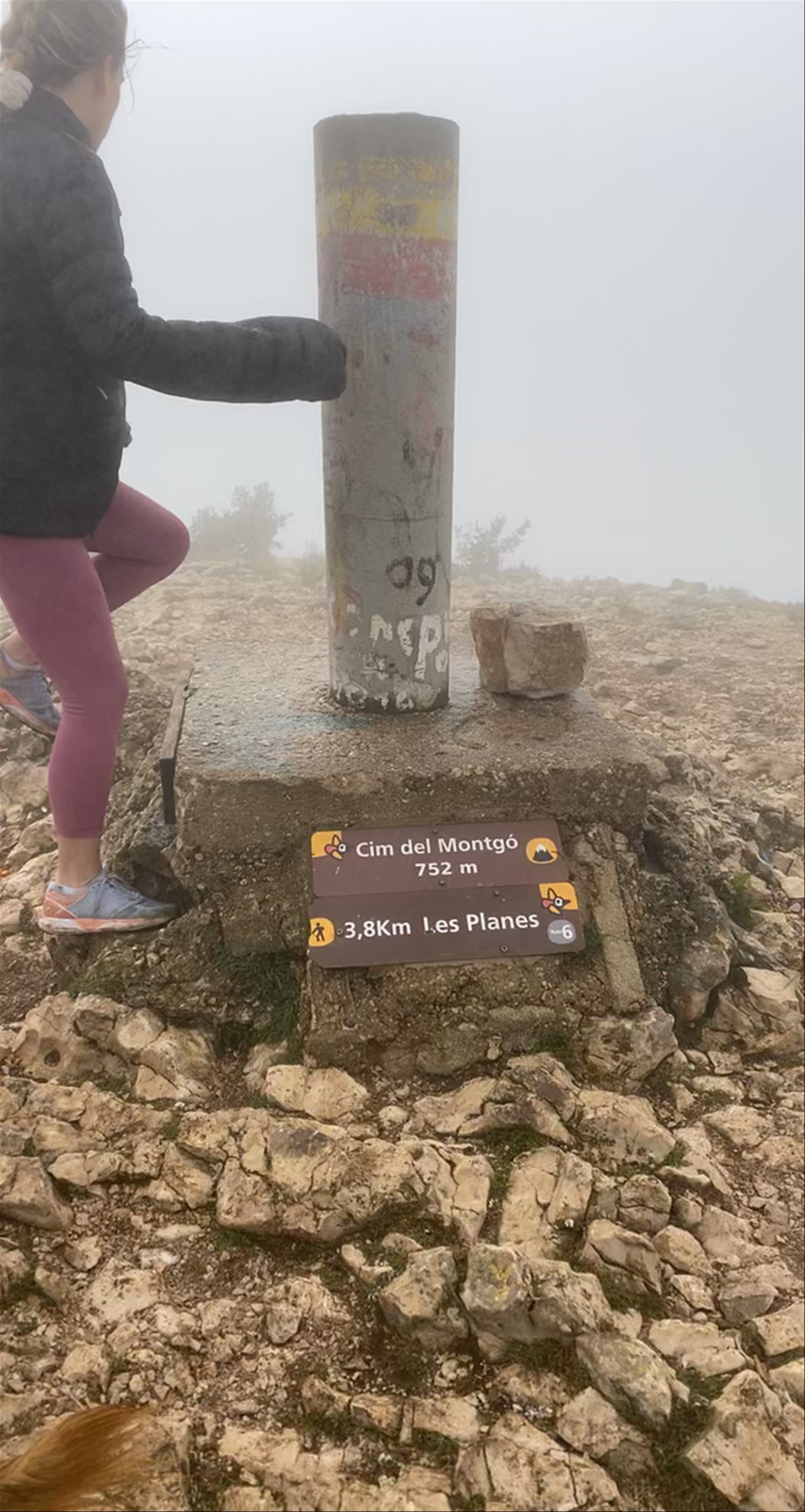 Misty Summit Hike at Cim del Montgó, Spain