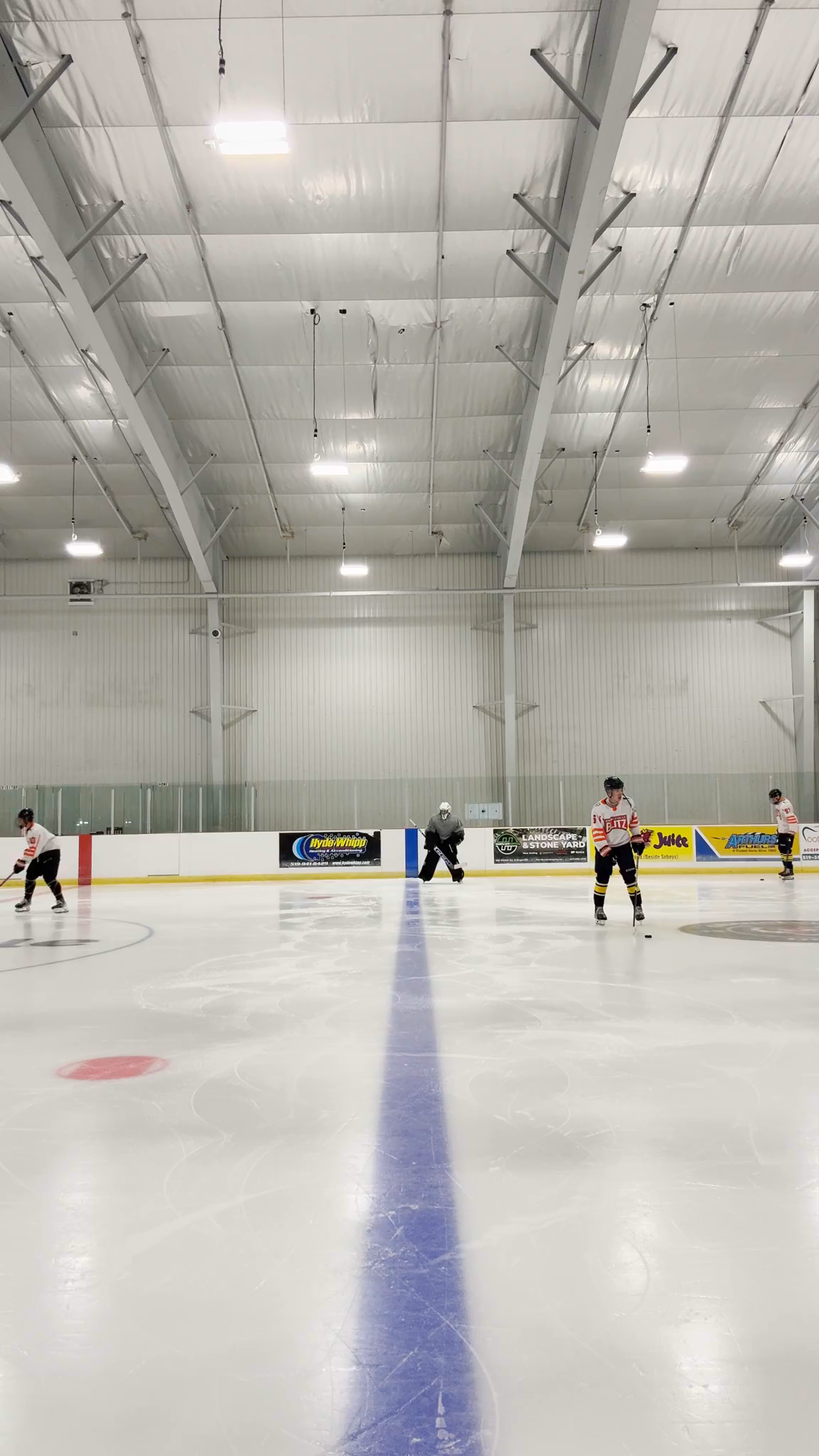 ice skating with movement