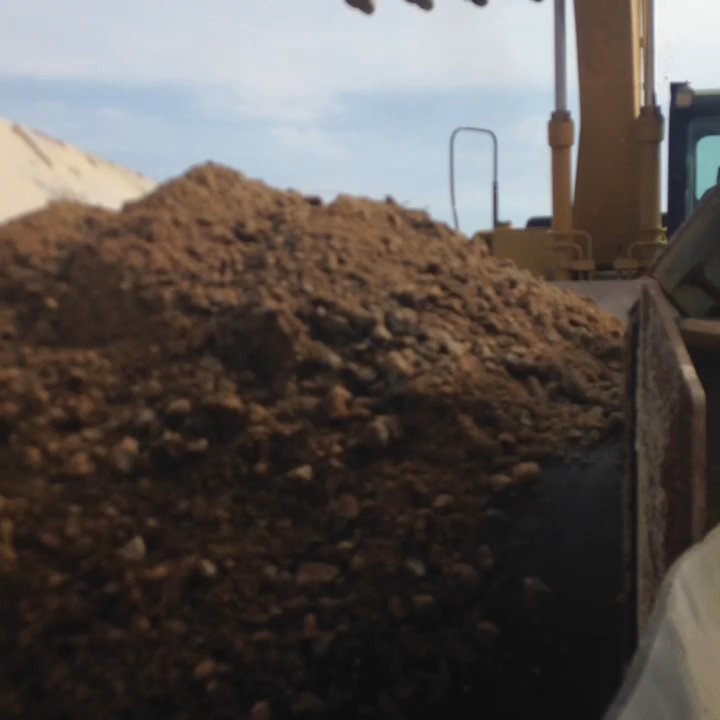 Piney Hill Acres - Screening our recycled crushed concrete - Recycling Center Near Me - Kernersville, North Carolina