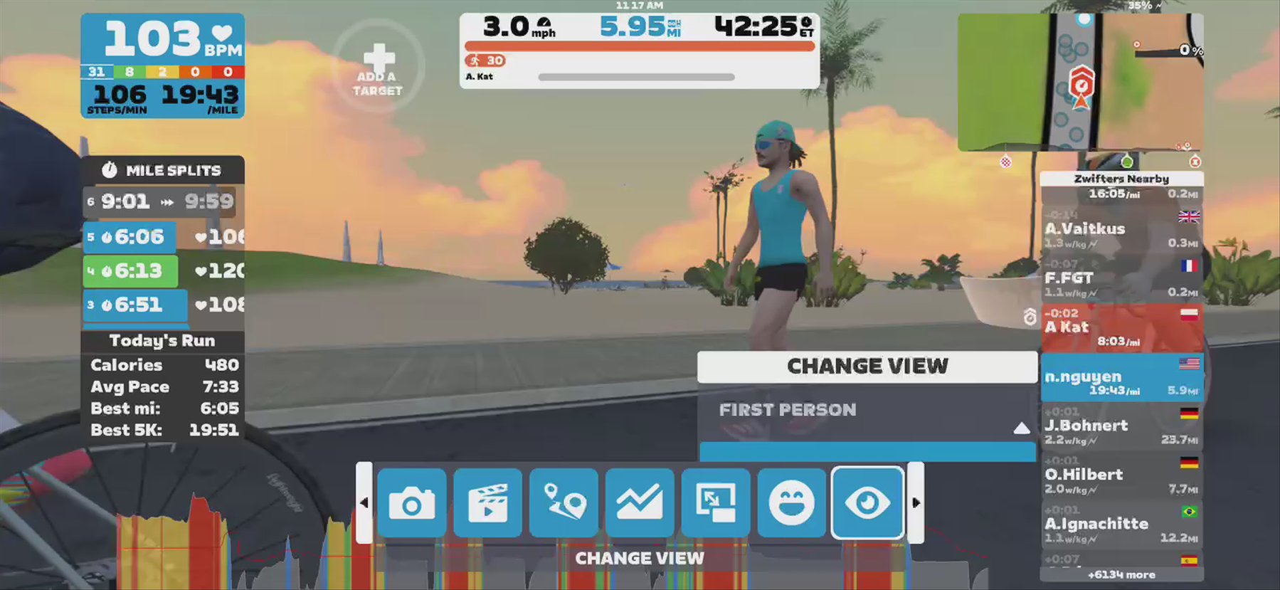 Zwift - Pacer Group Run: Chili Pepper in Watopia with Carl