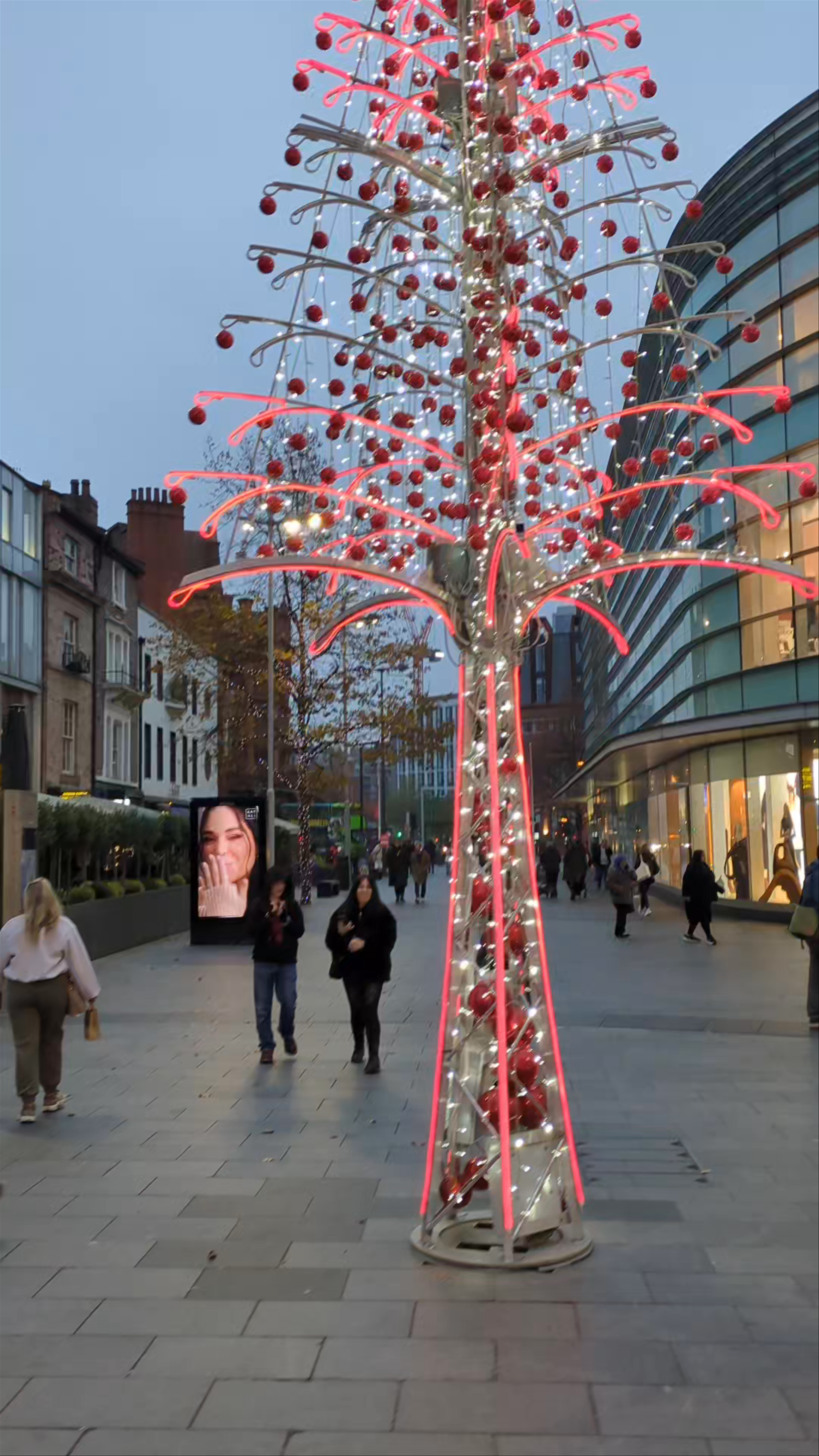 Festive Lights and Urban Charm at Williamson Square, Liverpool