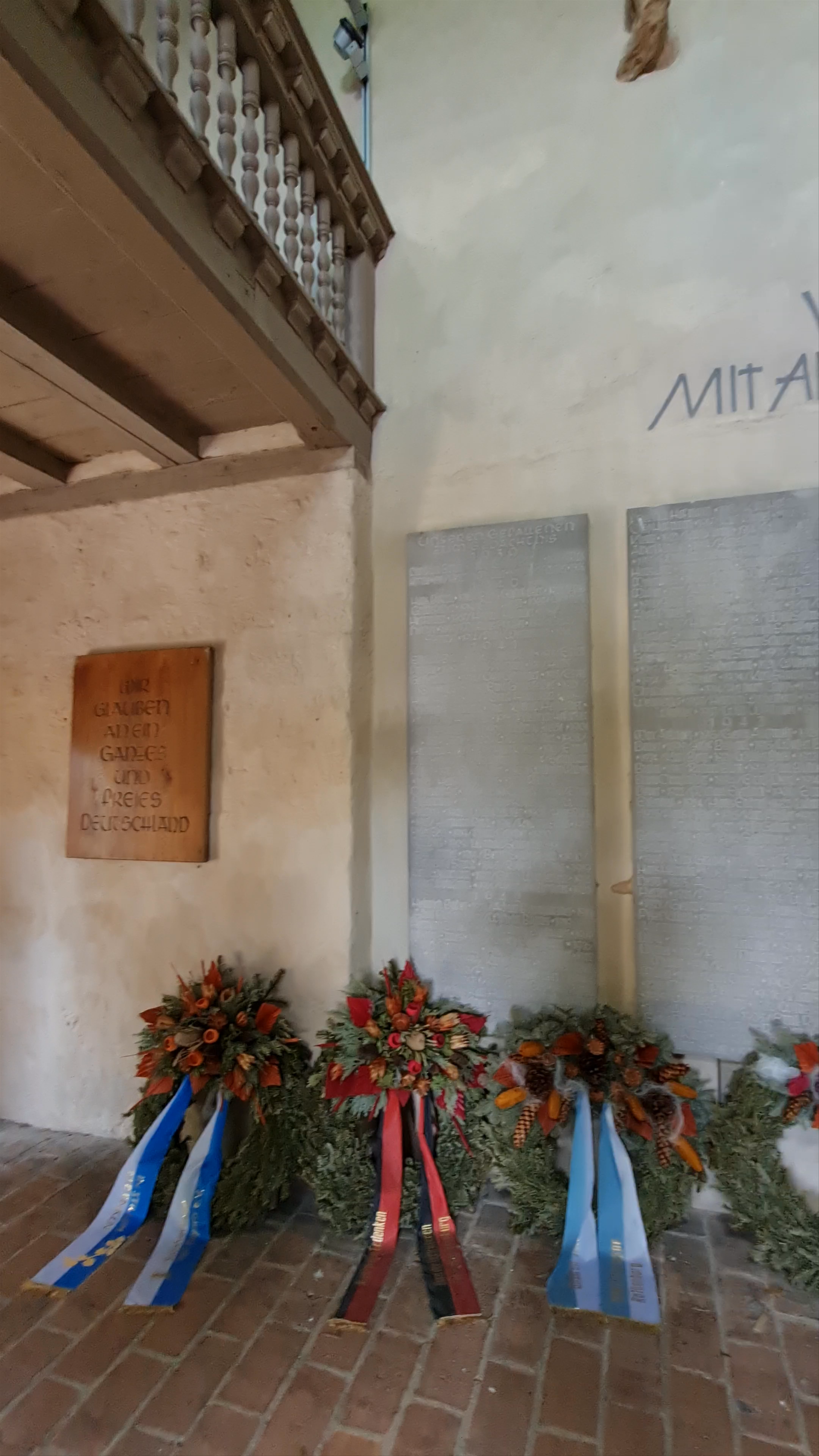 Memorial Interior at Burggarten, Rothenburg ob der Tauber