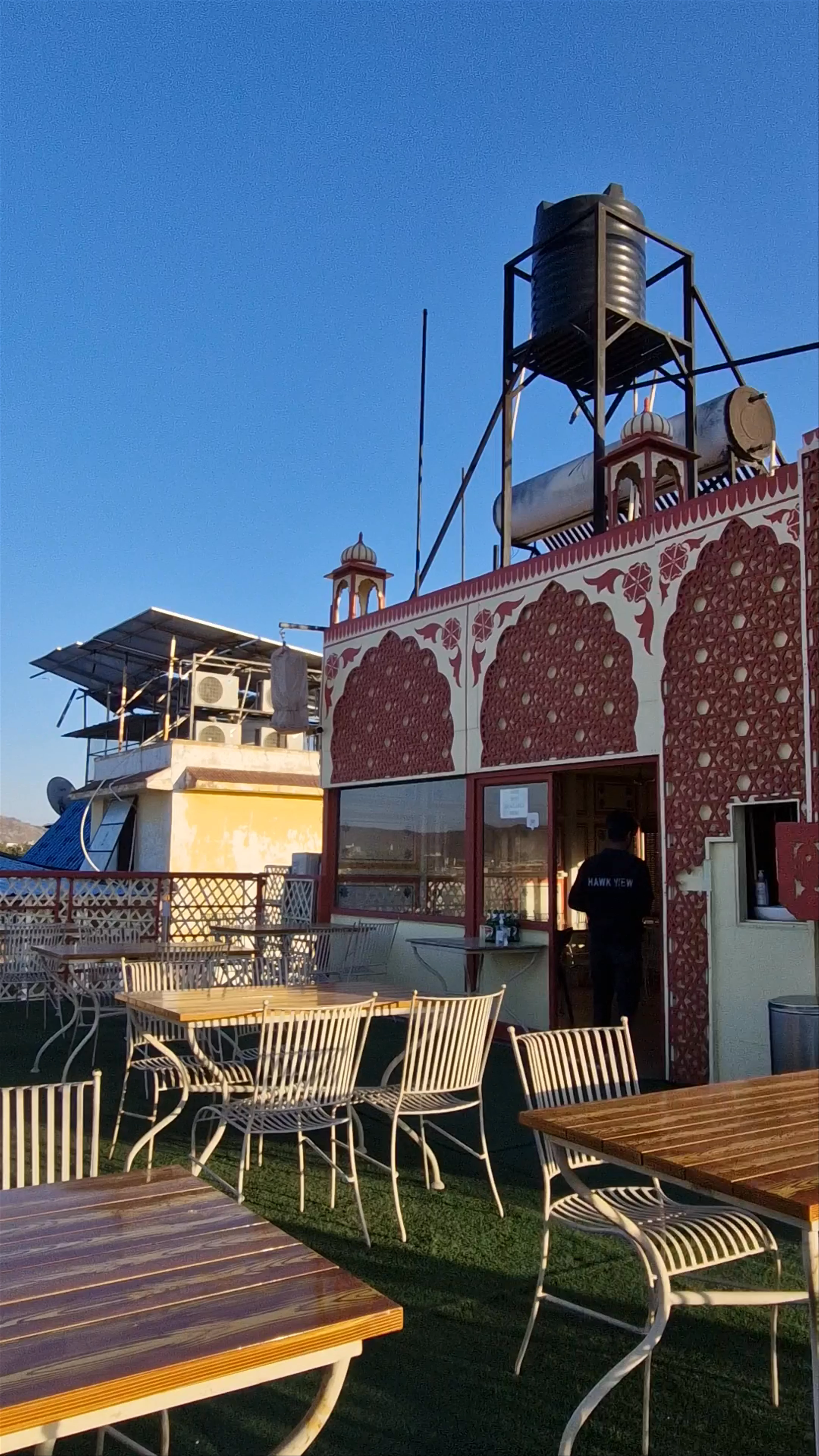 Hawk View Restaurant & Bar, Raja Mal Ka Talab, behind Kale Hanuman Ji Temple, Chandi Ki Taksal, J.D.A. Market, Brahampuri, Jaipur