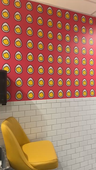 Deviled Egg Co - Bathroom wall was cool! - Salad Near Me - Denison, Texas
