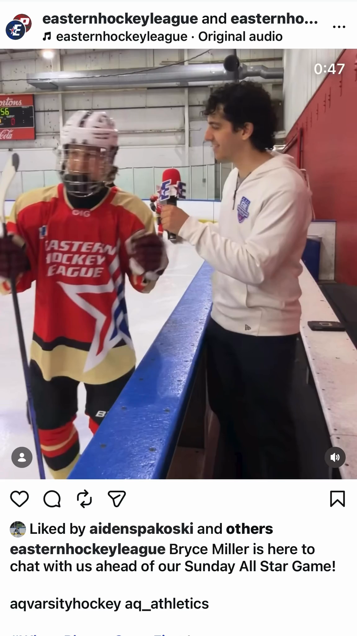 Bryce Miller: All-Star Game Defenseman Interview from EHL Combine 2026