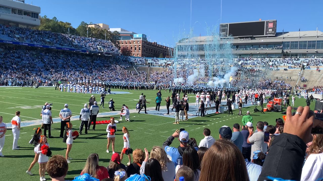 Kenan Stadium - Tar Heels entrance to the field - Stadiums & Arenas Near Me - Chapel Hill, North Carolina