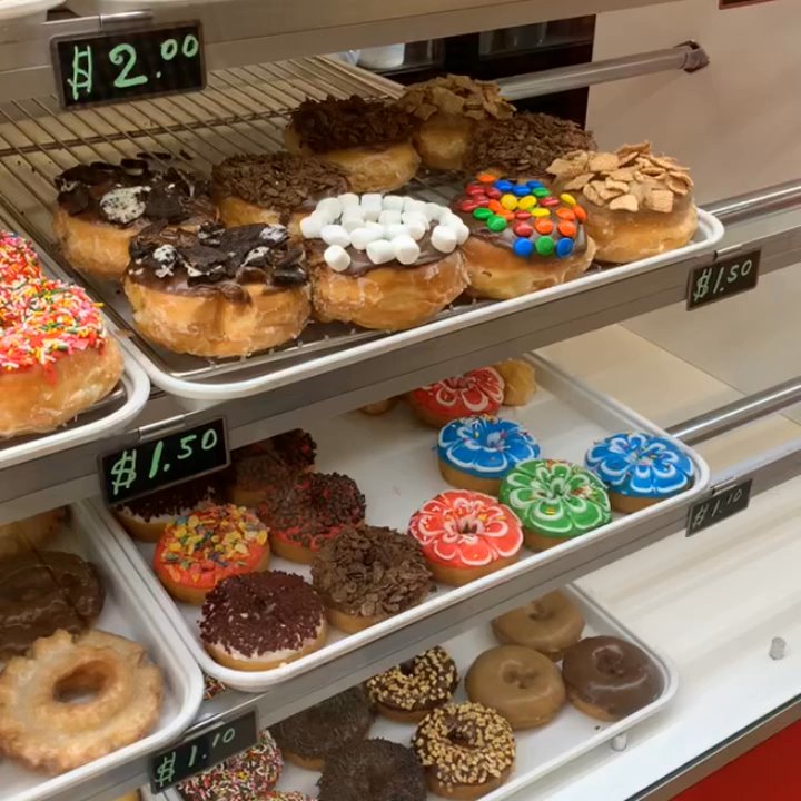 Steve’s Donuts - The donuts displayed for the day - Donuts Near Me - Riverside, California