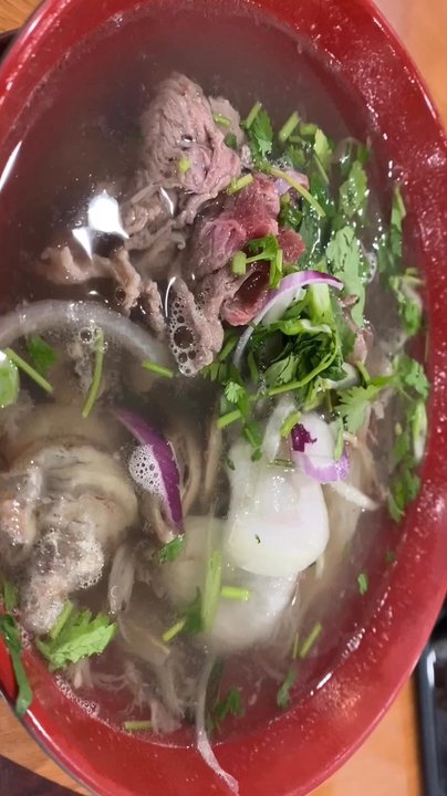 Pho Viet - 11/19/23. RM5: Tai Nam Pho. Pho with rare steak and well-done flank. $13+ Small Size. Big portion! Love their broth =) - Vietnamese Near Me - Citrus Heights, California