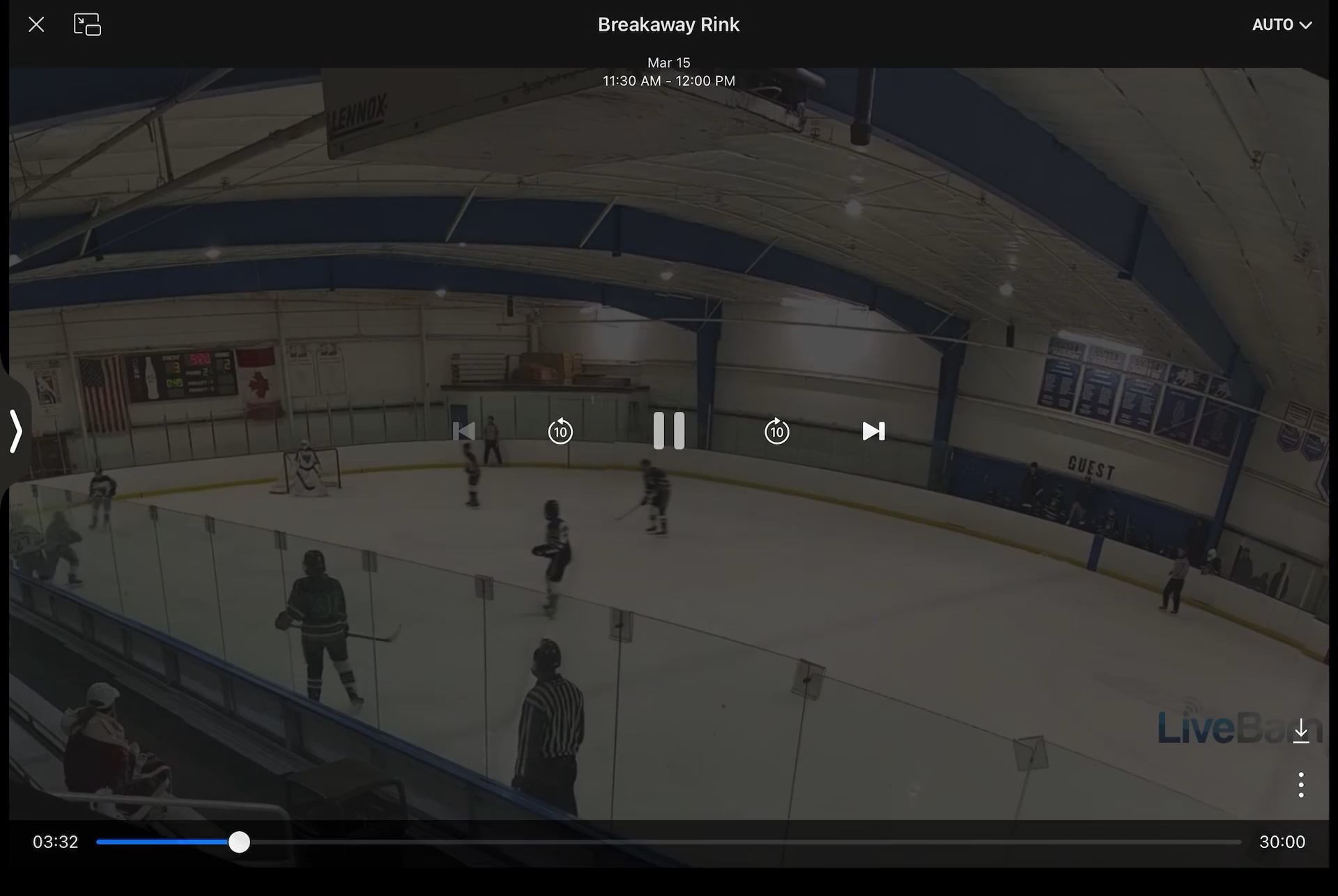 Goal while playing defense in high school game.