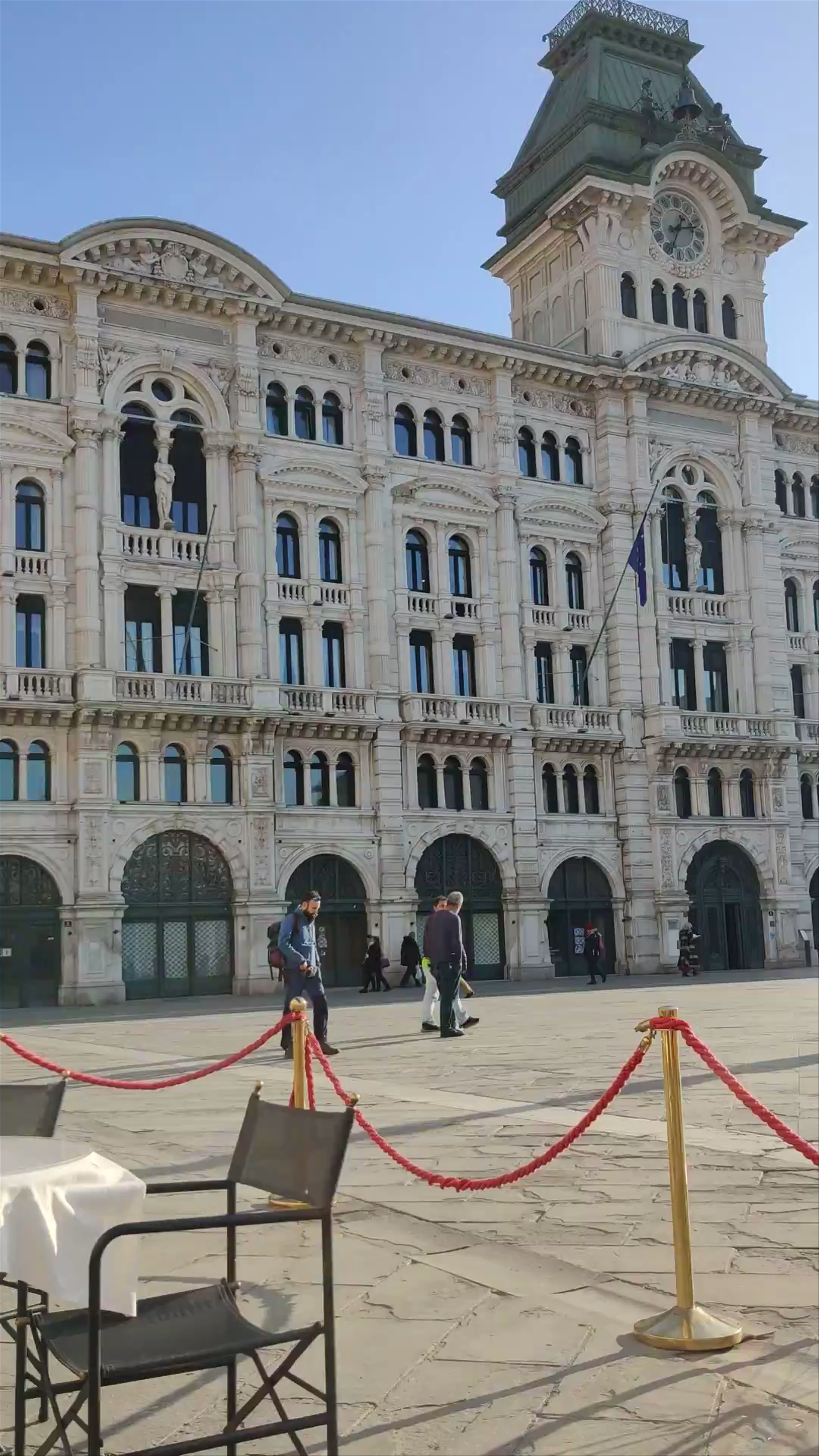 Sunlit Stroll and Coffee at Caffè degli Specchi, Piazza Unità d'Italia, Trieste
