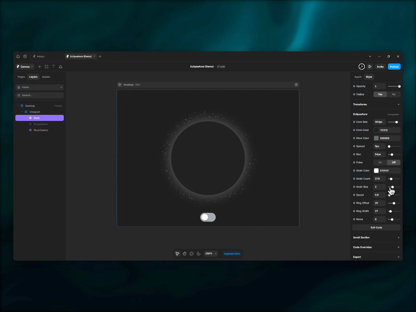 EclipseAuraA custom planet for your website.