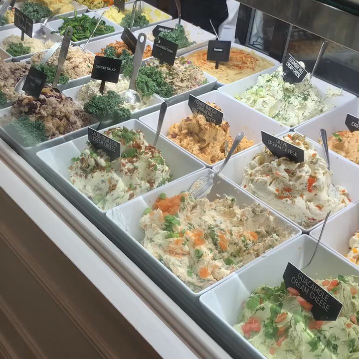 Bagel Pub - Cream cheese galore! - Cafes Near Me - Brooklyn, New York