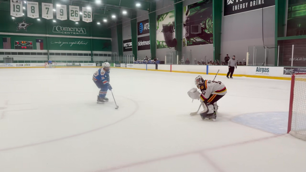 London Arel's Shootout Goal vs. Dallas Penguins 14U AA