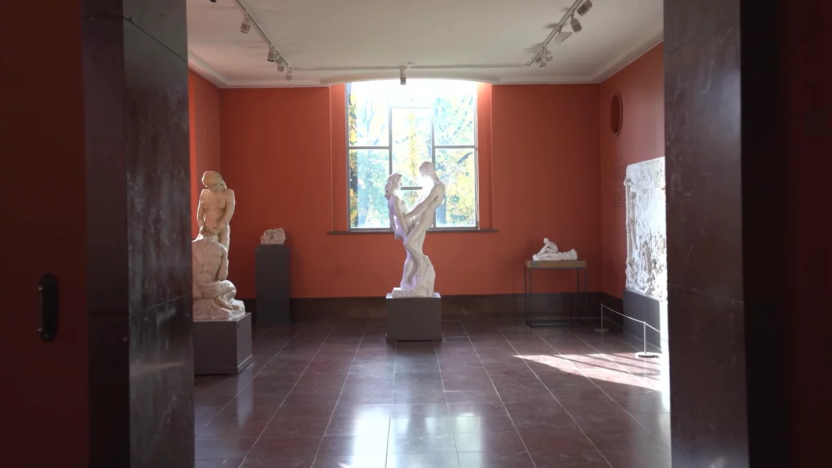 The teracotta room at the Vigeland Museum