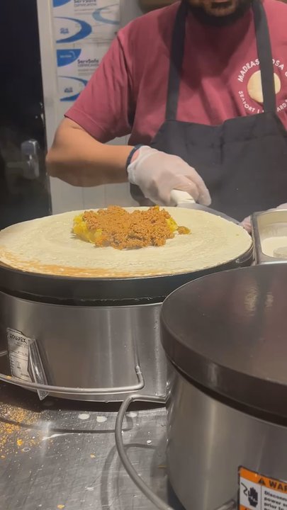 Madras Dosa - dosa making process - Indian Near Me - Boston, Massachusetts