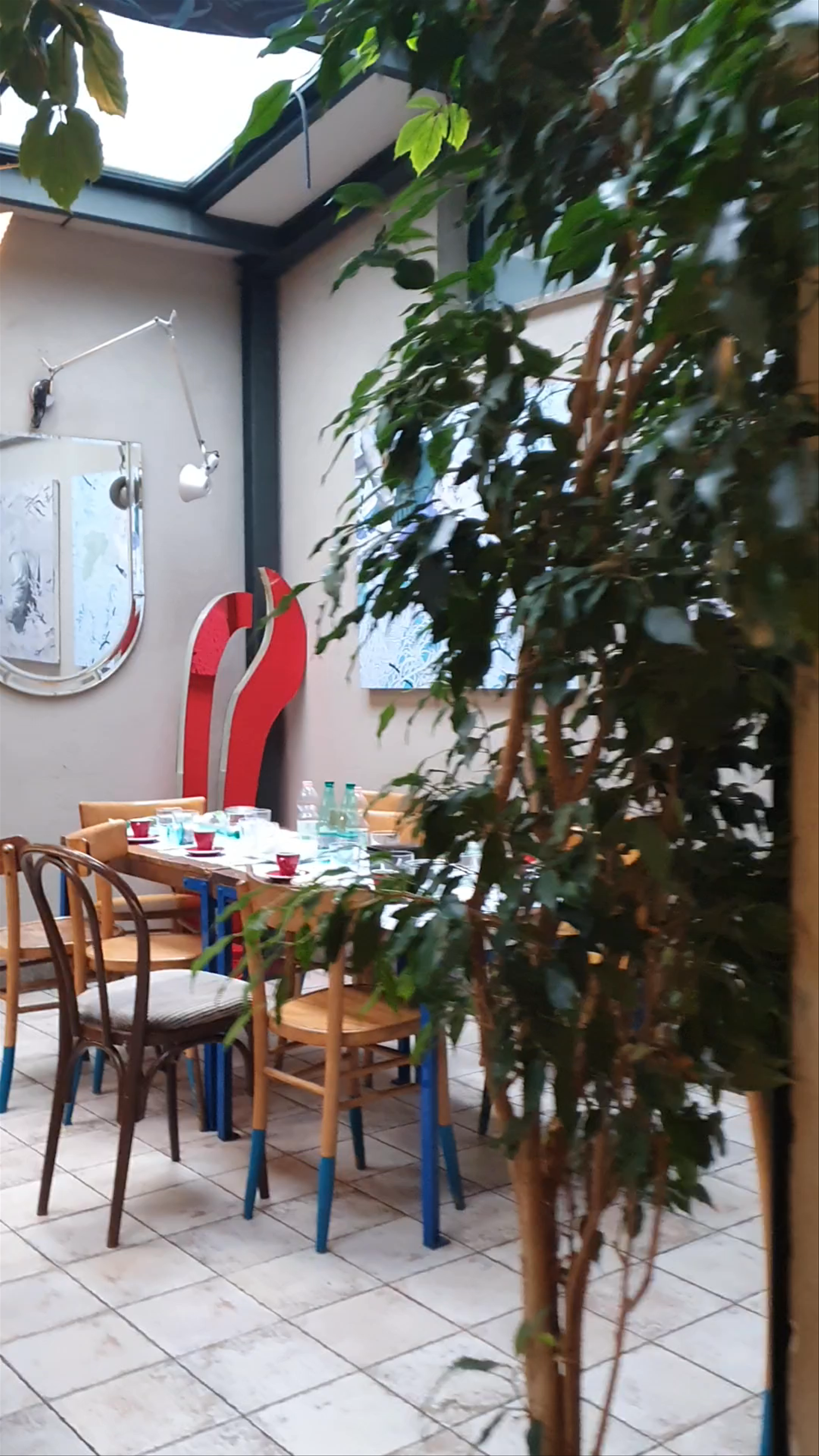 Cozy Urban Retreat: A Quaint Café Visit in Rome