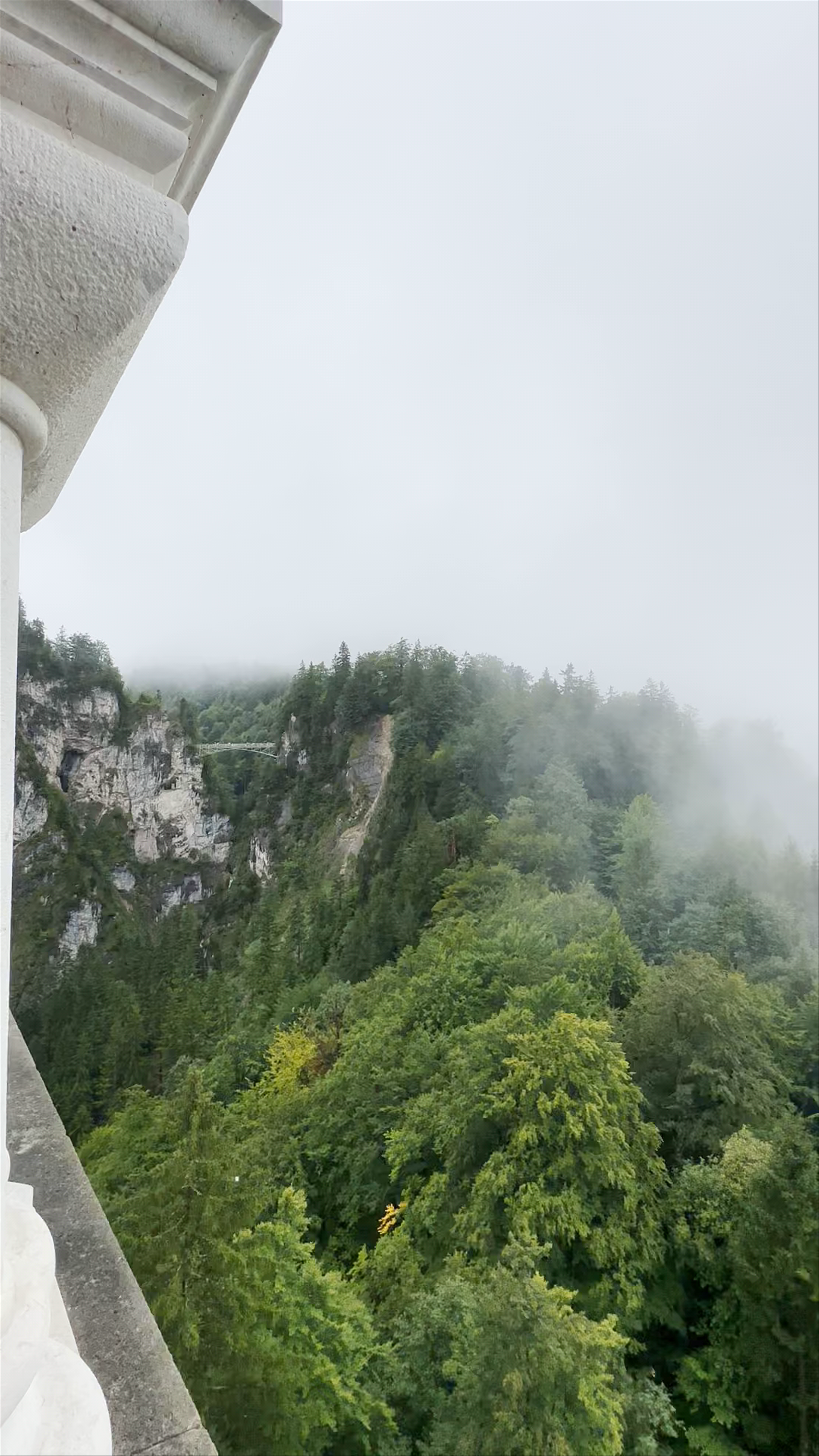 Neuschwanstein Castle: A Misty Dream Above Bavaria's Forested Cliffs