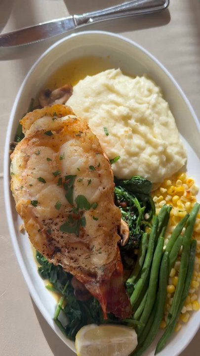 Wards Bridge Inn - A one pound lobster tail, cooked perfectly and so delicious! - American Near Me - Montgomery, New York