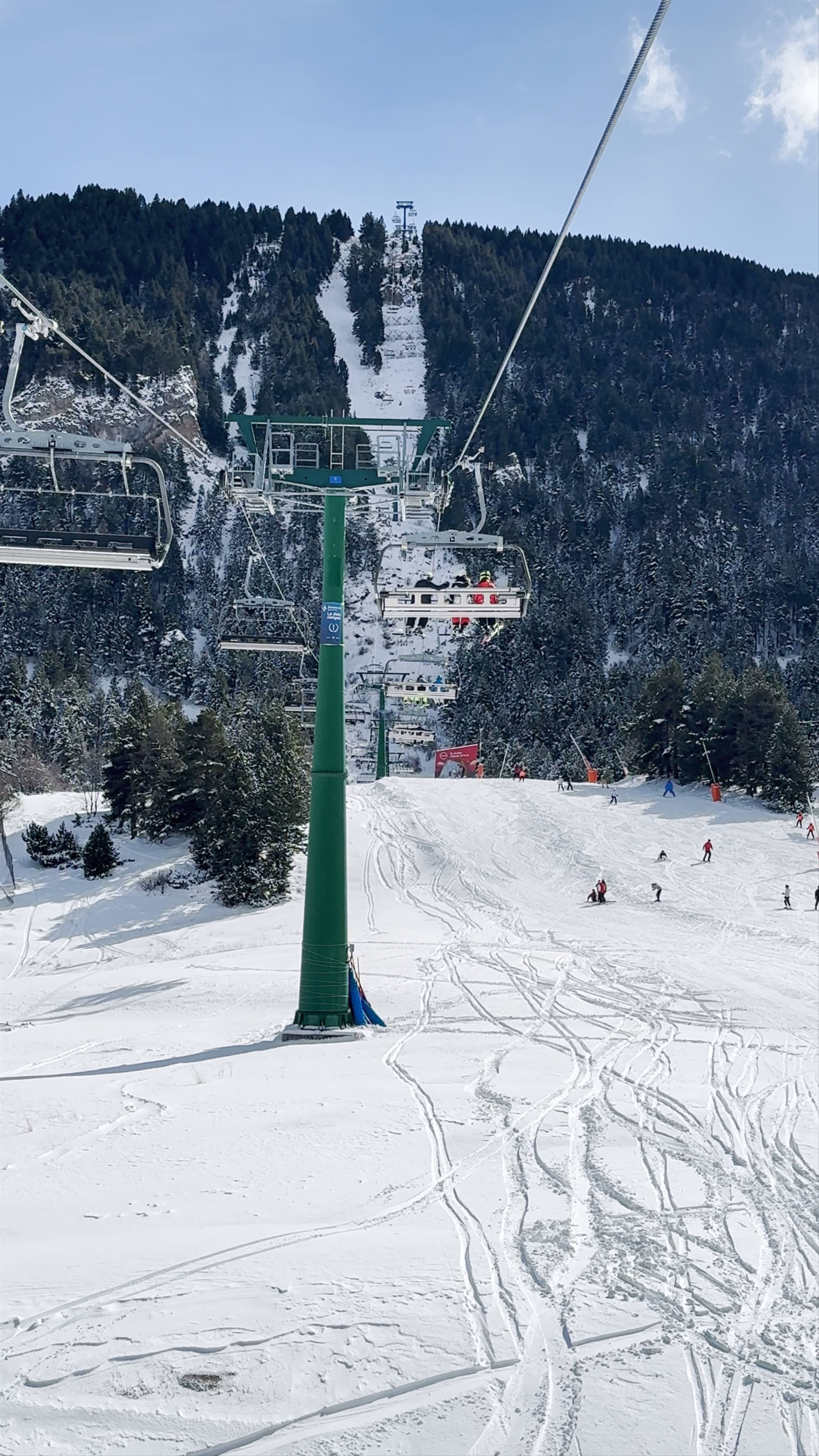Snowy Ski Adventure at La Molina Roc Blanc, Alp, Spain