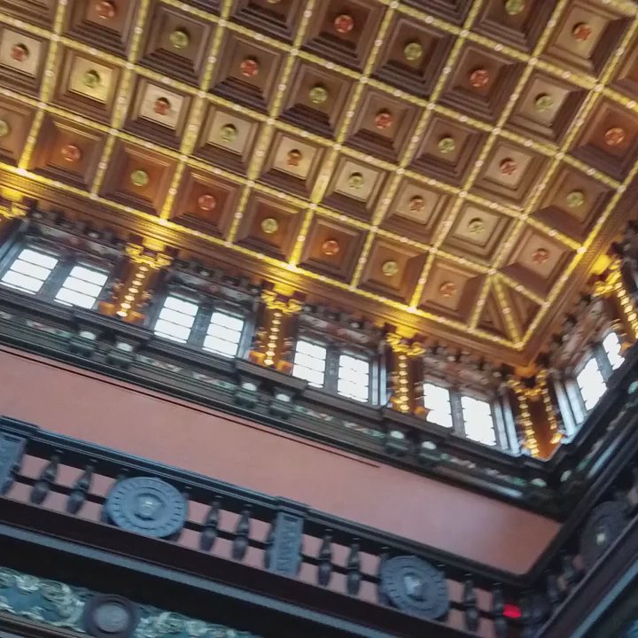 Julia Ideson Building - The gorgeous ceiling view above Kitty King Powell Gallery. - Landmarks & Historical Buildings Near Me - Houston, Texas