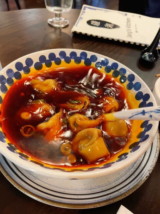 Jiang's Kitchen - Beef Wonton in Sour Soup - Chinese Near Me - New York, New York