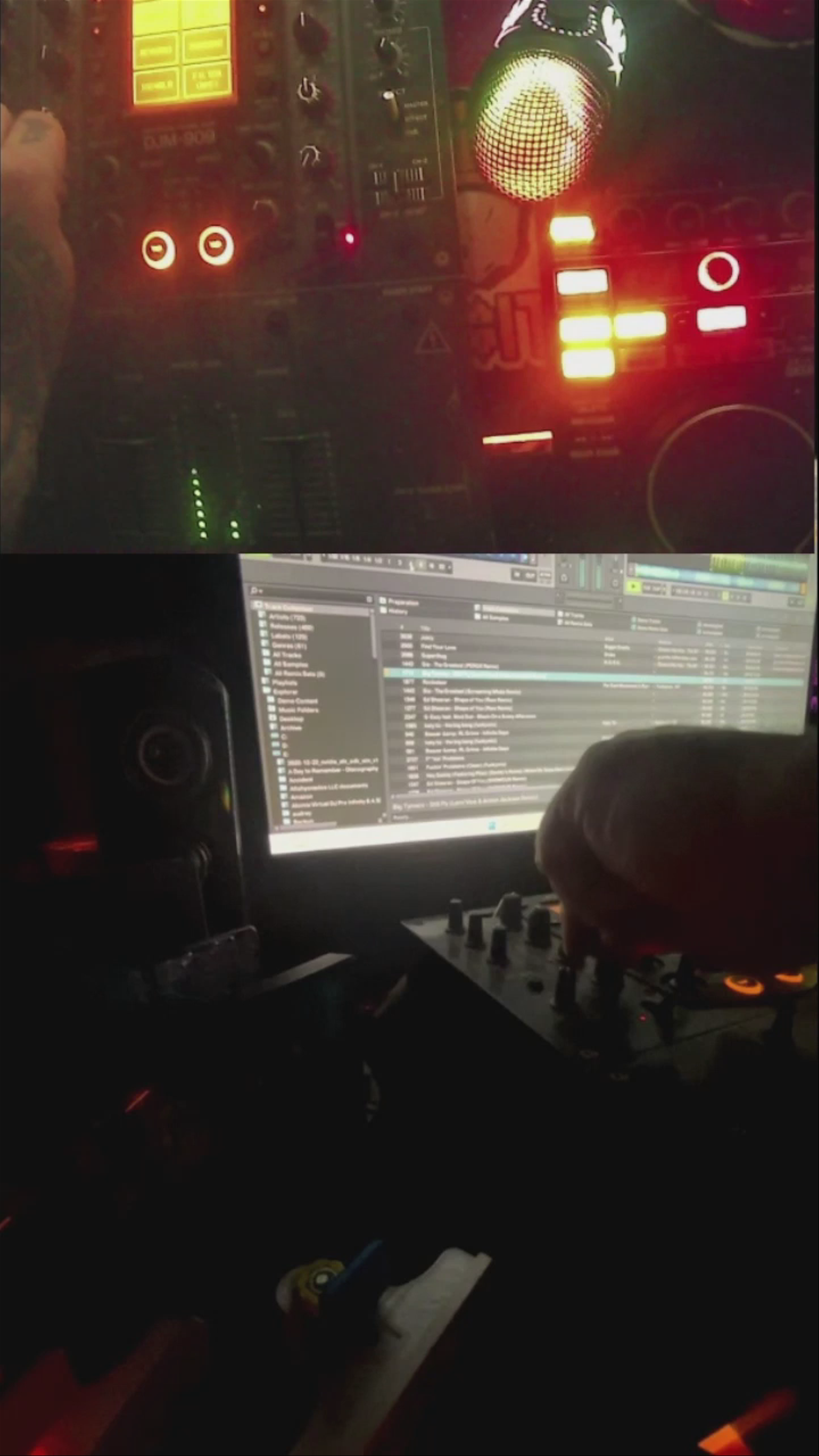 Gives while I DJ LIVE