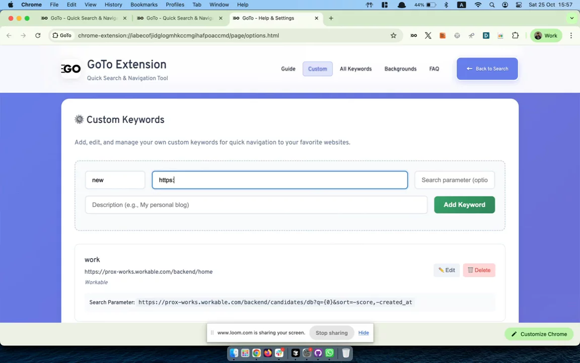 GoTo - Chrome Extension image 1