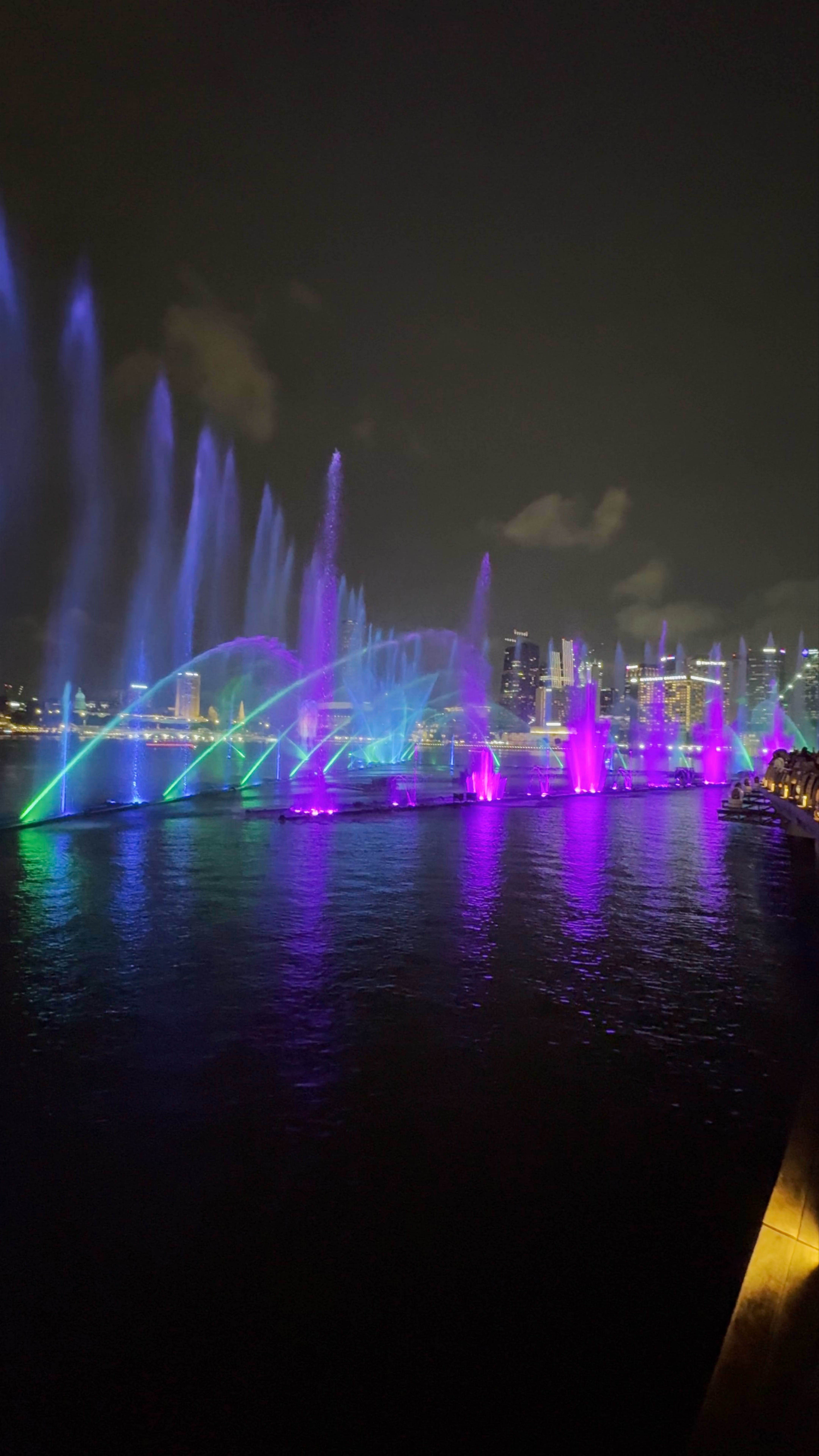 Spectra Light & Water Show at Bayfront Avenue, Singapore